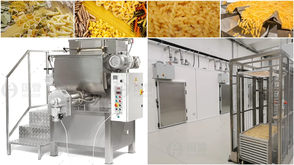 Linha de Produção Automática de Pasta Penne Equipamento de Extrusão de Macarrão Italiano Sistema Avançado de Modelagem de Fusilli