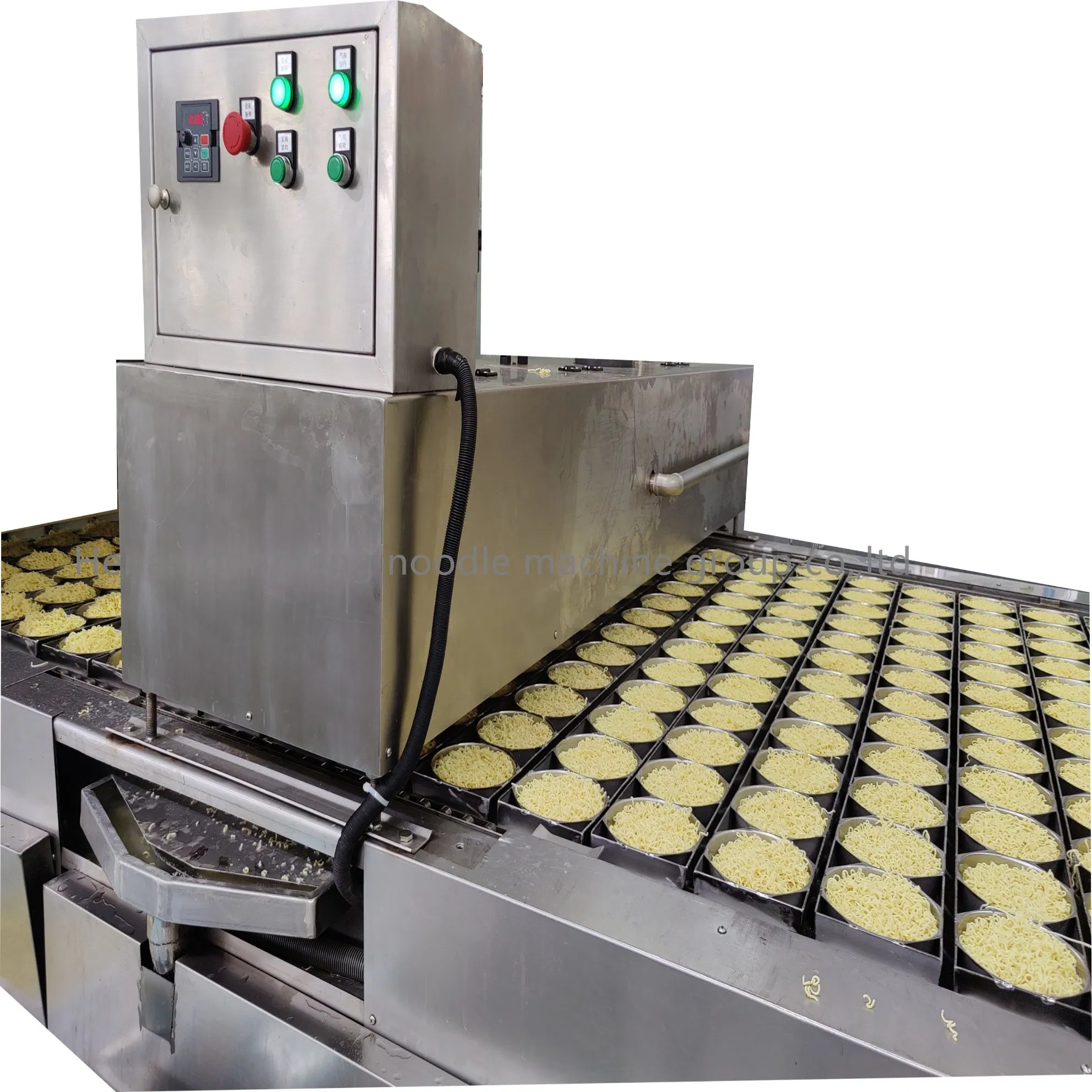 Linha de Produção de Macarrão Instantâneo Seco ao Ar Quente, Operação Fácil, Linha de Processamento Automática, Equipamento para Fabricação de Macarrão Instantâneo