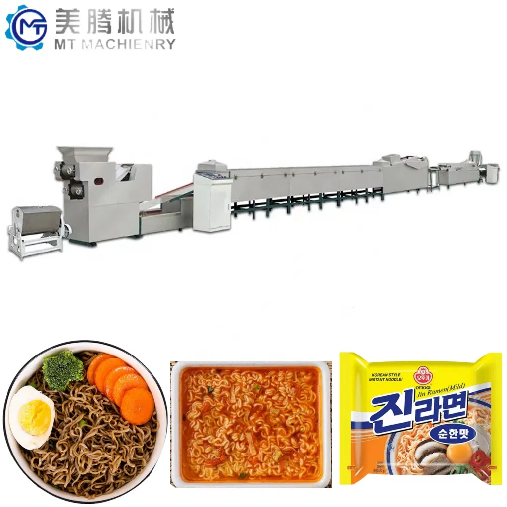 Máquina de Fritura Automática de Macarrão Instantâneo Linha de Produção de Macarrão Instantâneo Frito Pequena