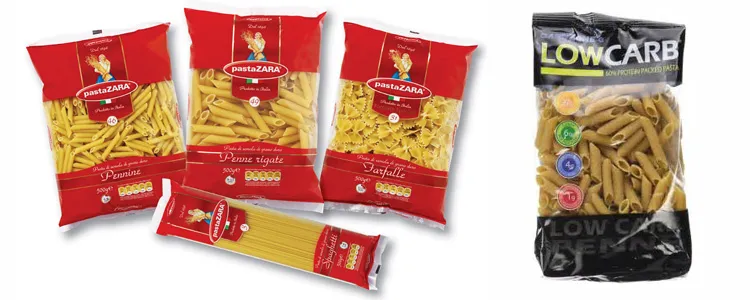 Máquina de Embalagem de Macarrão Espaguete Macarrão Automática Vertical 100g 5kg Itália