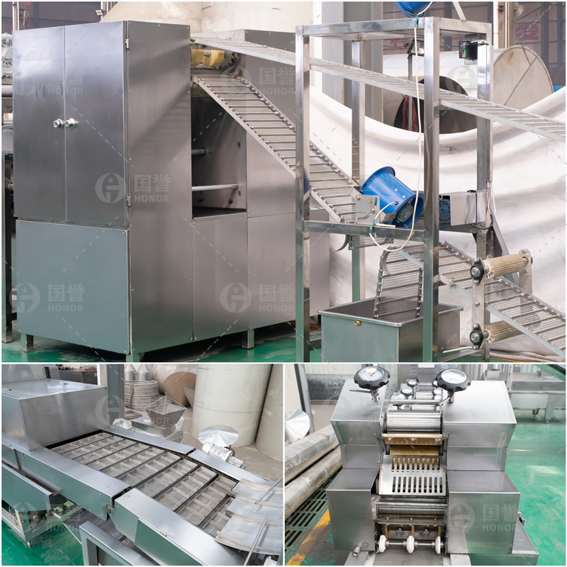 Máquina Automática de Macarrão Instantâneo Sem Glúten Equipamento para Macarrão Instantâneo Cozido Linha de Produção de Macarrão de Trigo Sarraceno Instantâneo