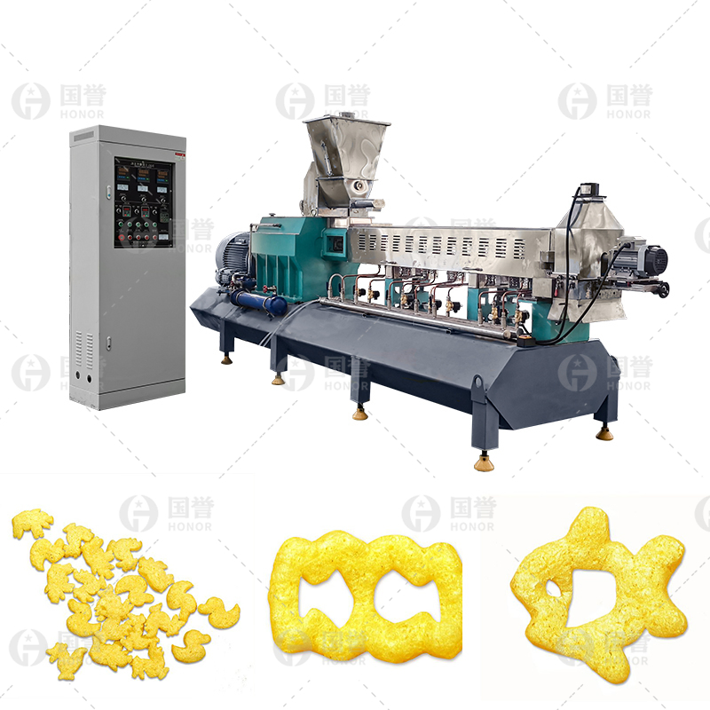 Máquina de Formação de Alimentos Puffados Inteligente Sistema de Produção de Snacks Recheados Totalmente Automatizado Máquina de Fazer Alimentos Puffados com Controle de Precisão