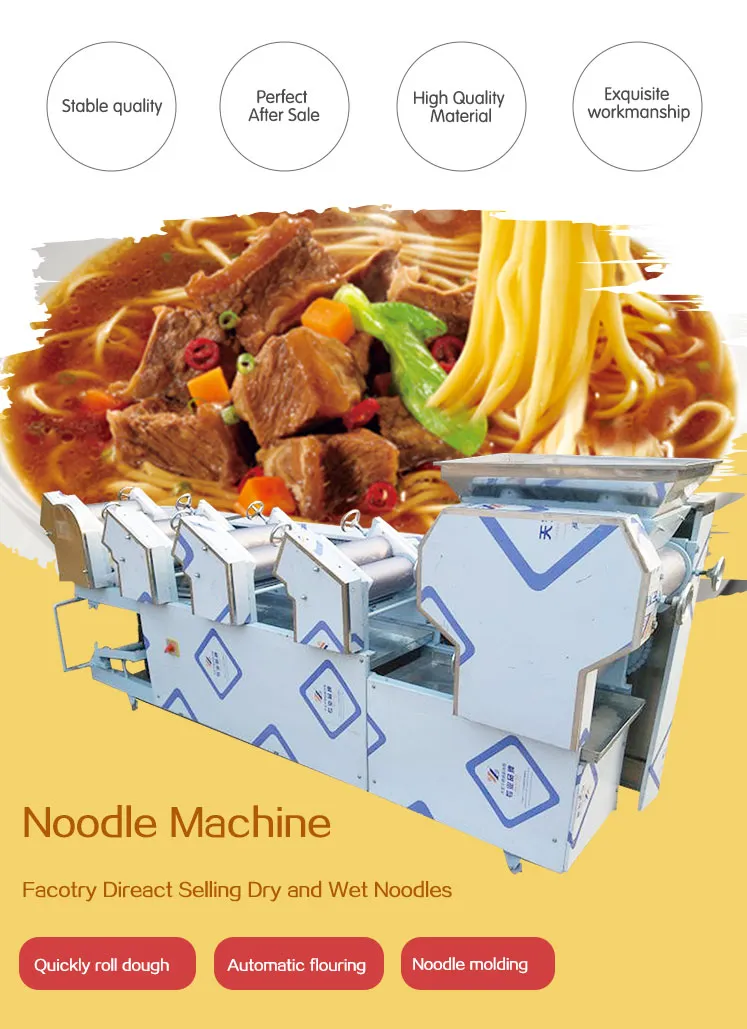Máquina Automática de Udon Soba Equipamento de Processamento de Ramen Linha de Produção de Noodles Frescos Preço