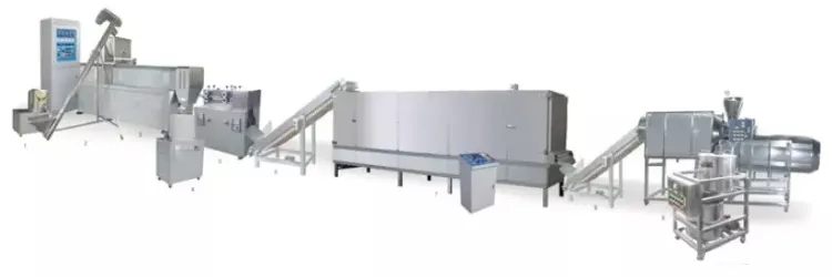 Linha de Produção de Chips de Lanche Frito de Farinha de Trigo Extrudada Automática