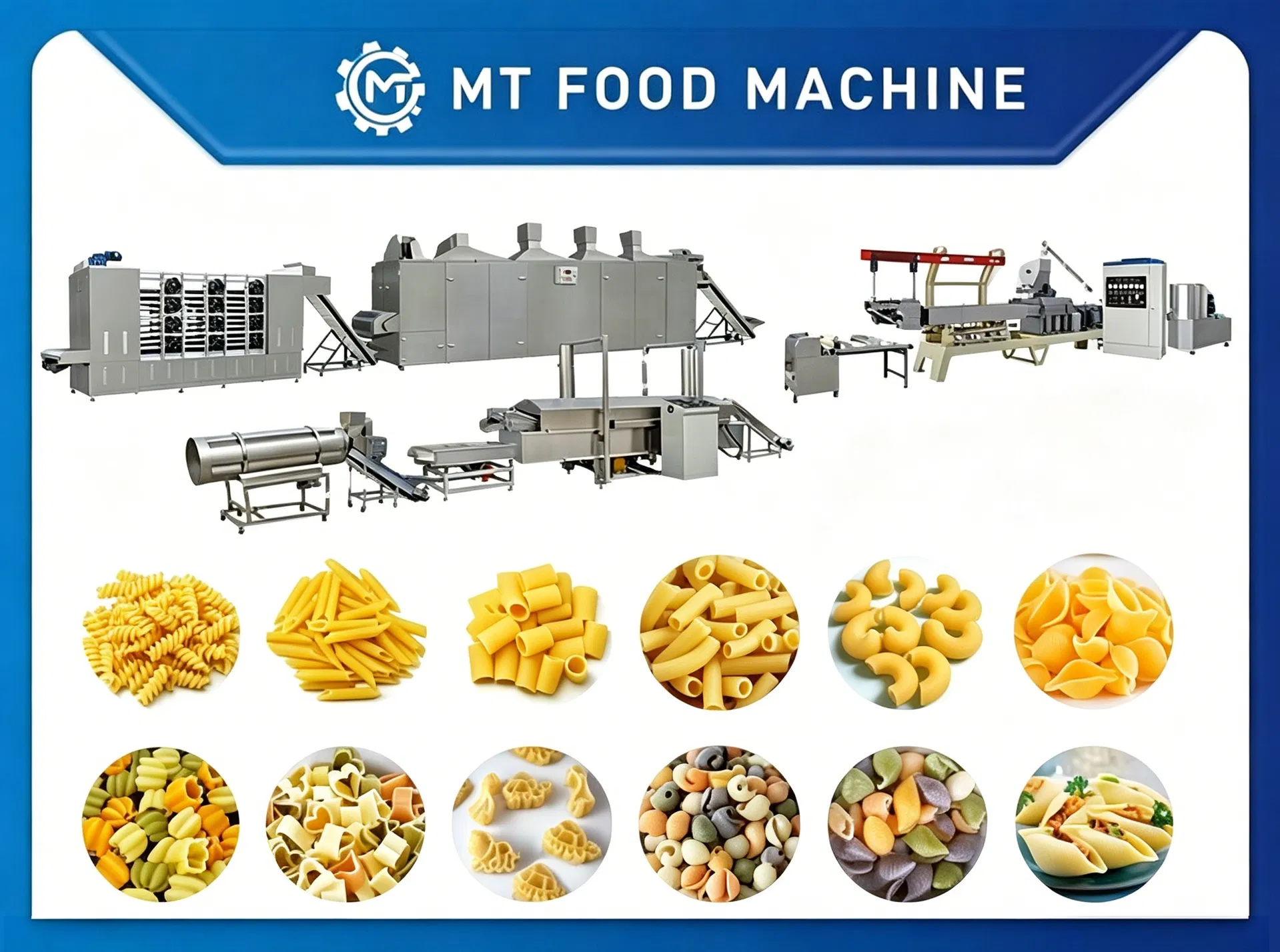 Linha de Produção de Macarrão Longo Cortado Automática Industrial $S304