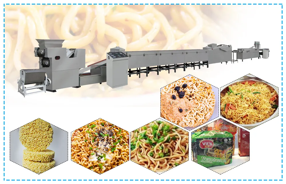 Máquina Automática de Macarrão Instantâneo Linha de Produção de Macarrão Instantâneo Linha de Processamento de Macarrão Instantâneo