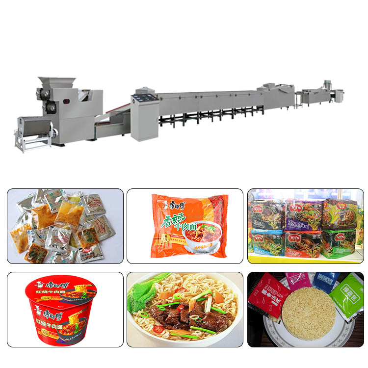Linha de Produção de Macarrão Instantâneo Frito Automática Completa à Venda