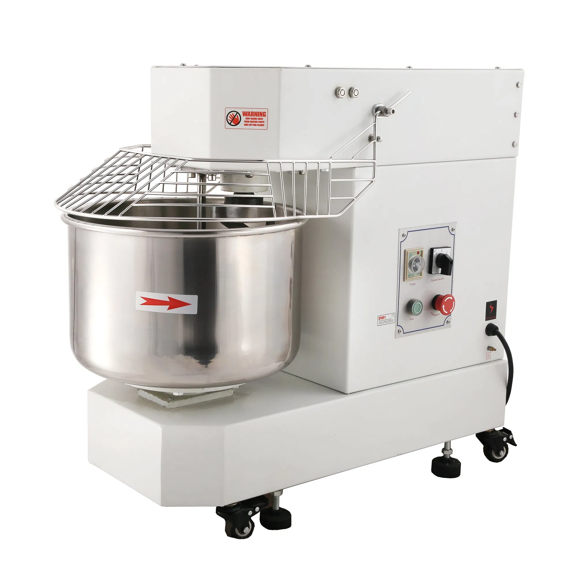 Equipamento de Padaria Misturador de Massa 12kg Farinha Misturador Espiral Elétrico de Massa 30L Máquina de Sovar Massa para Pizza Máquina de Fazer Pão Eletrodomésticos de Cozinha