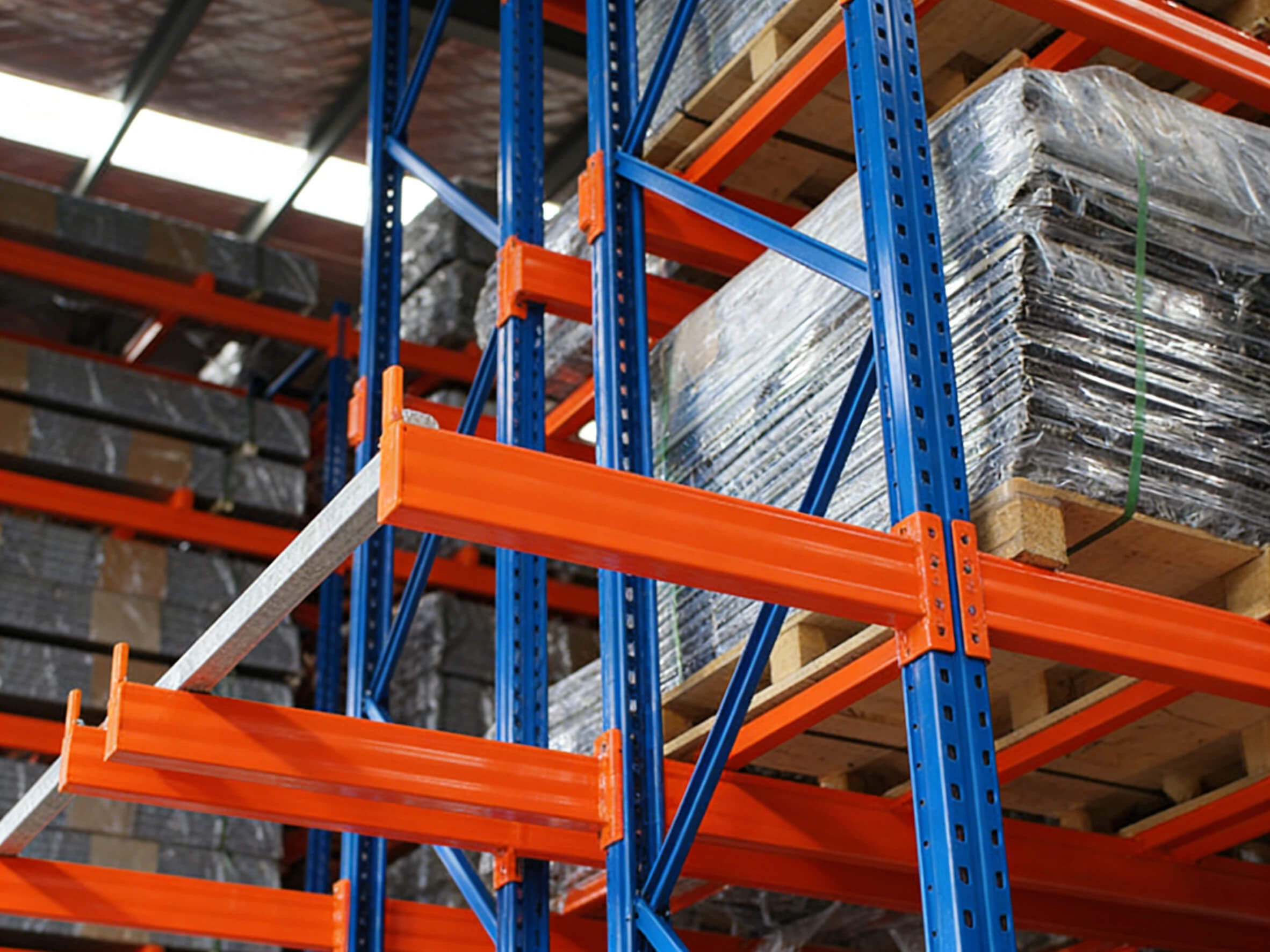 Wholesale Heavy Duty Pallet 5 Layers 3000KG Triple Support Heavy-Duty Rack Warehouse Racks Beam Rack Super Heavy-Duty Shelving