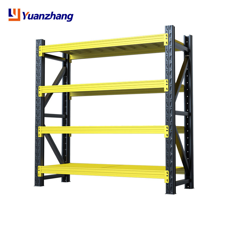 New Color Heavy Duty Steel Material Customized Industrial Rack Multi Layer Warehouse Light Duty Metal Shelf