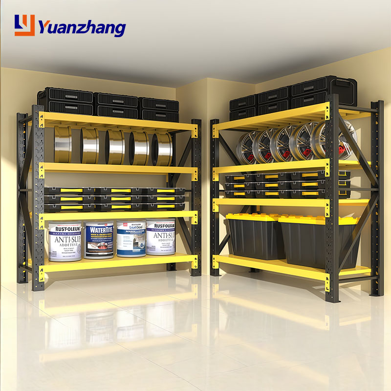 Industry Customizable Metal Light Duty Warehouse Storage Shelves Garage Heavy Duty Boltless Adjustable Steel Rack