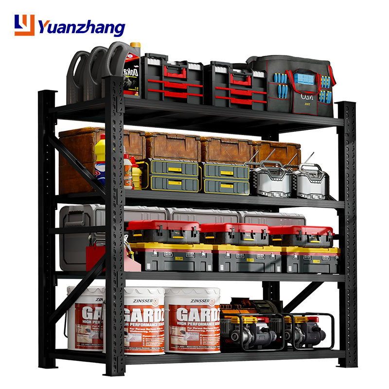 Hot Selling Industrial Steel Storage Rack, 4-Tier 2000mm Height, 200-500kg Load, Boltless Anti-Corrosion Shelving