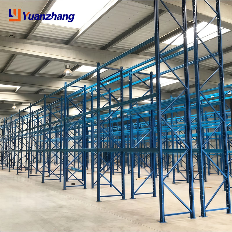 YZ Garage Warehouse Rack Adjustable Storage Stacking Racks Pallet Stainless Steel Metal Shelving Shelves Unit