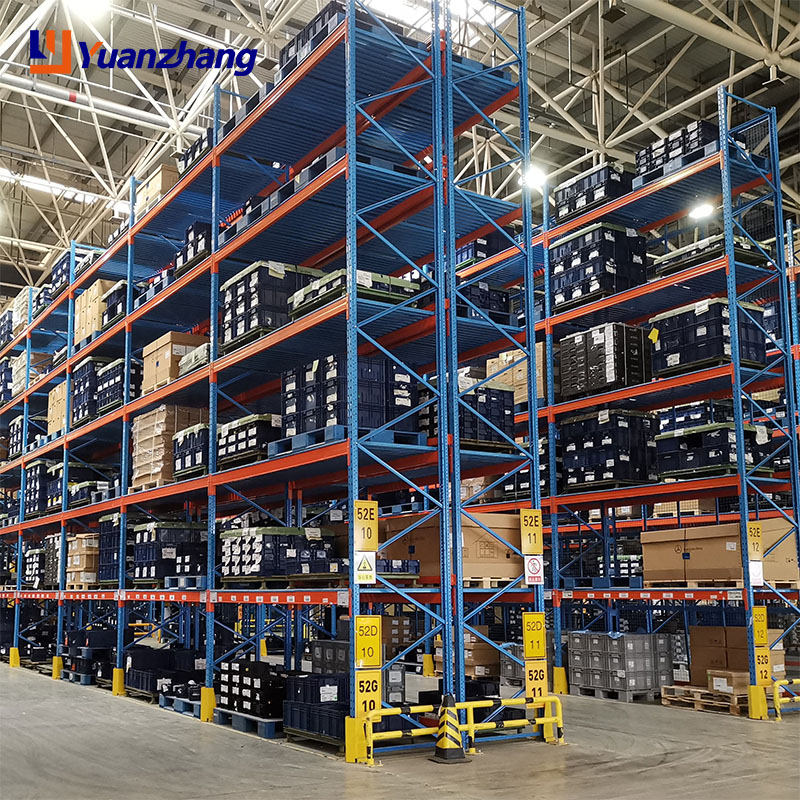 YZ Garage Warehouse Rack Adjustable Storage Stacking Racks Pallet Stainless Steel Metal Shelving Shelves Unit