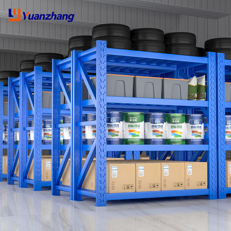 Cold Rolled Steel Adjustable Heavy Duty Cantilever Rack Multi-Level Electrostatic Powder Coated Corrosion Protection Shelving