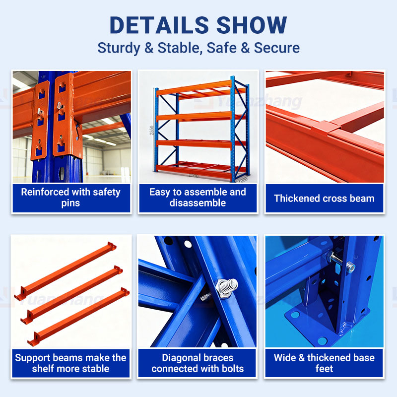 Metal Storage Stacking Shelves Display Racks Household Sacks Warehouse Multi-layer Heavy Duty Goods Iron Rack Wholesale