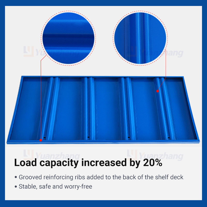 Adjustable Boltless Shelf 100-500kg Capacity Metal Steel Storage Rack for Warehouse 2000*600*2000mm Corrosion Protection