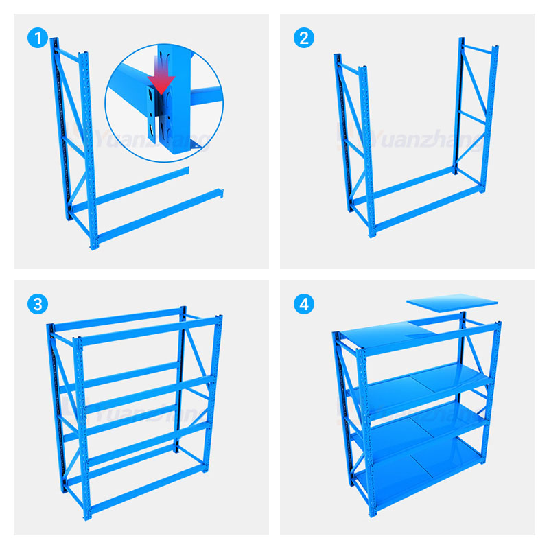 Storage Shelves Adjustable Height 5-Tier Garage Shelving Unit Metal Multi-Use 200KG Storage Rack Estantes Metalicos
