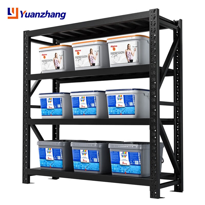 Metal Multi-layer Light Medium Duty Steel Rivet Shelving Shelves Shelving Adjustable Boltless Warehouse Heavy Duty Storage Rack