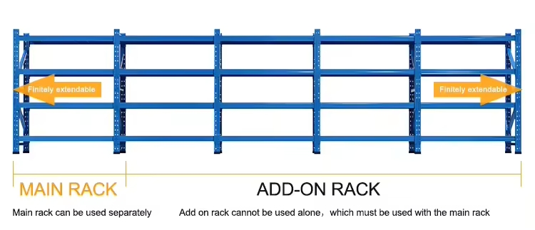 YZ Custom Adjustable 4-Tier Heavy Duty Steel Stackable Storage Rack with Corrosion Protection for Warehouse Industrial Use