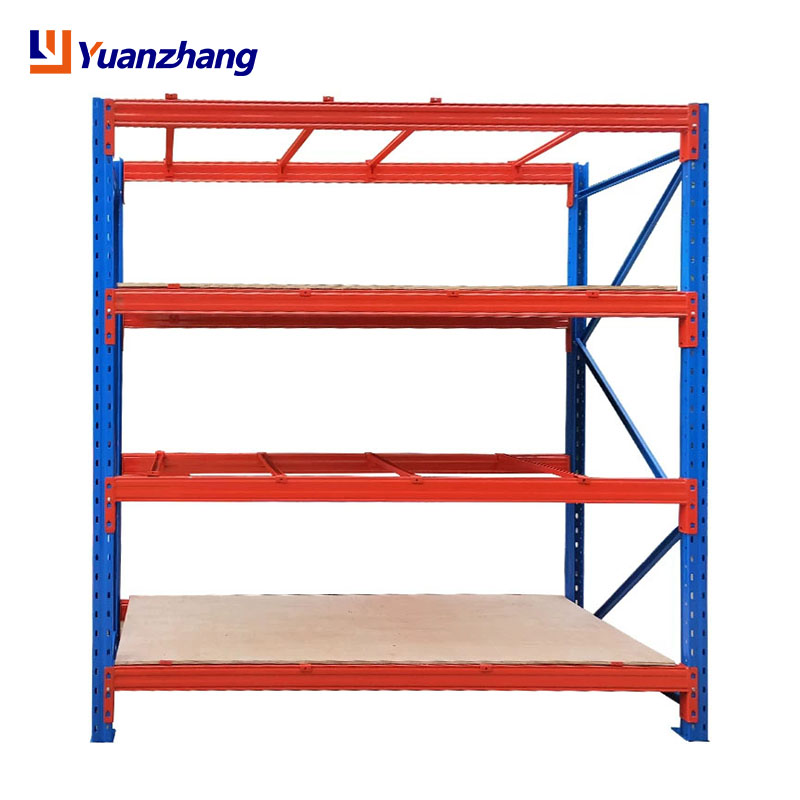 OEM Blue Orange Industrial Warehouse Steel  Rack System Powder Coated Finish Heavy Duty Adjustable Layers