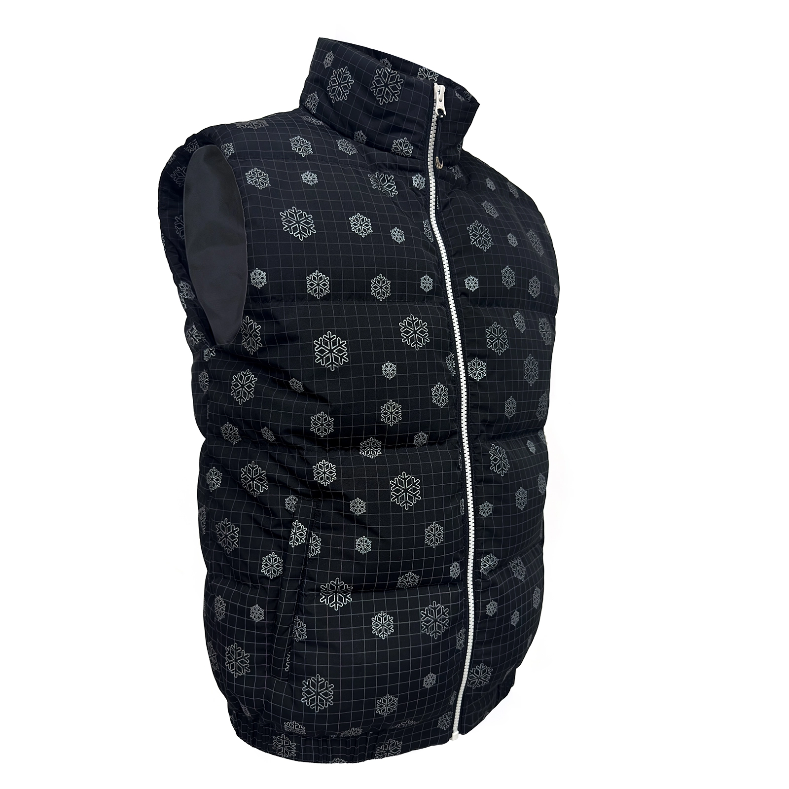 Snowflake Pattern Puffer Vest Winter Coat High-Quality Wholesales