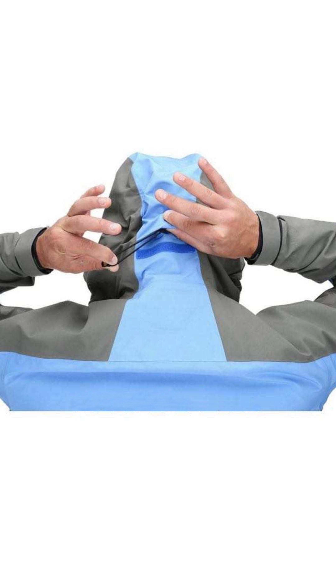 Yuelei Rain Jacket Customizable Supplier Storm-Level Waterproof Structure Blue-Gray For Hiking