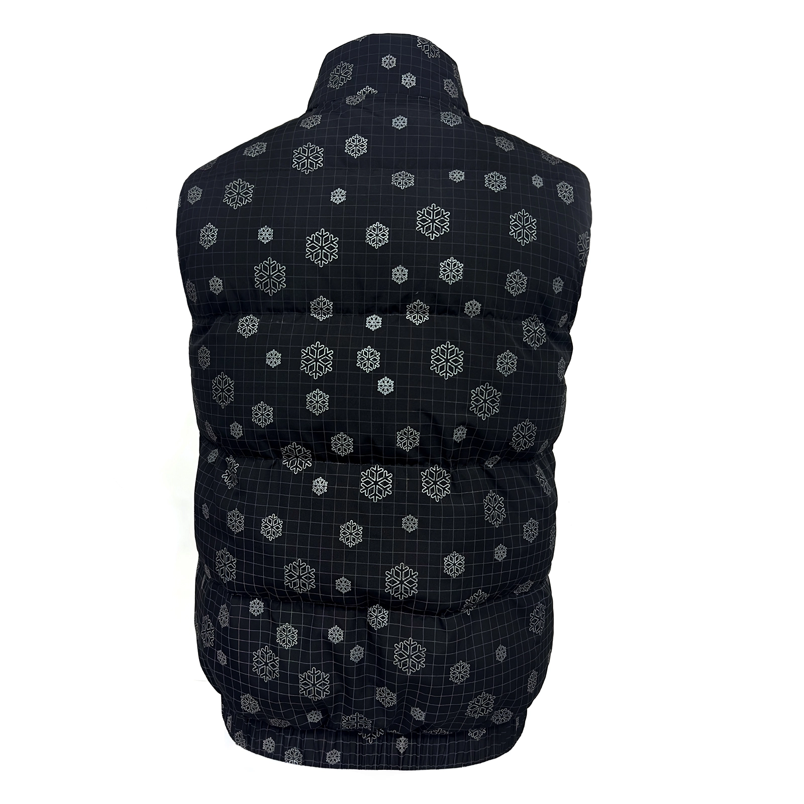Snowflake Pattern Puffer Vest Winter Coat High-Quality Wholesales
