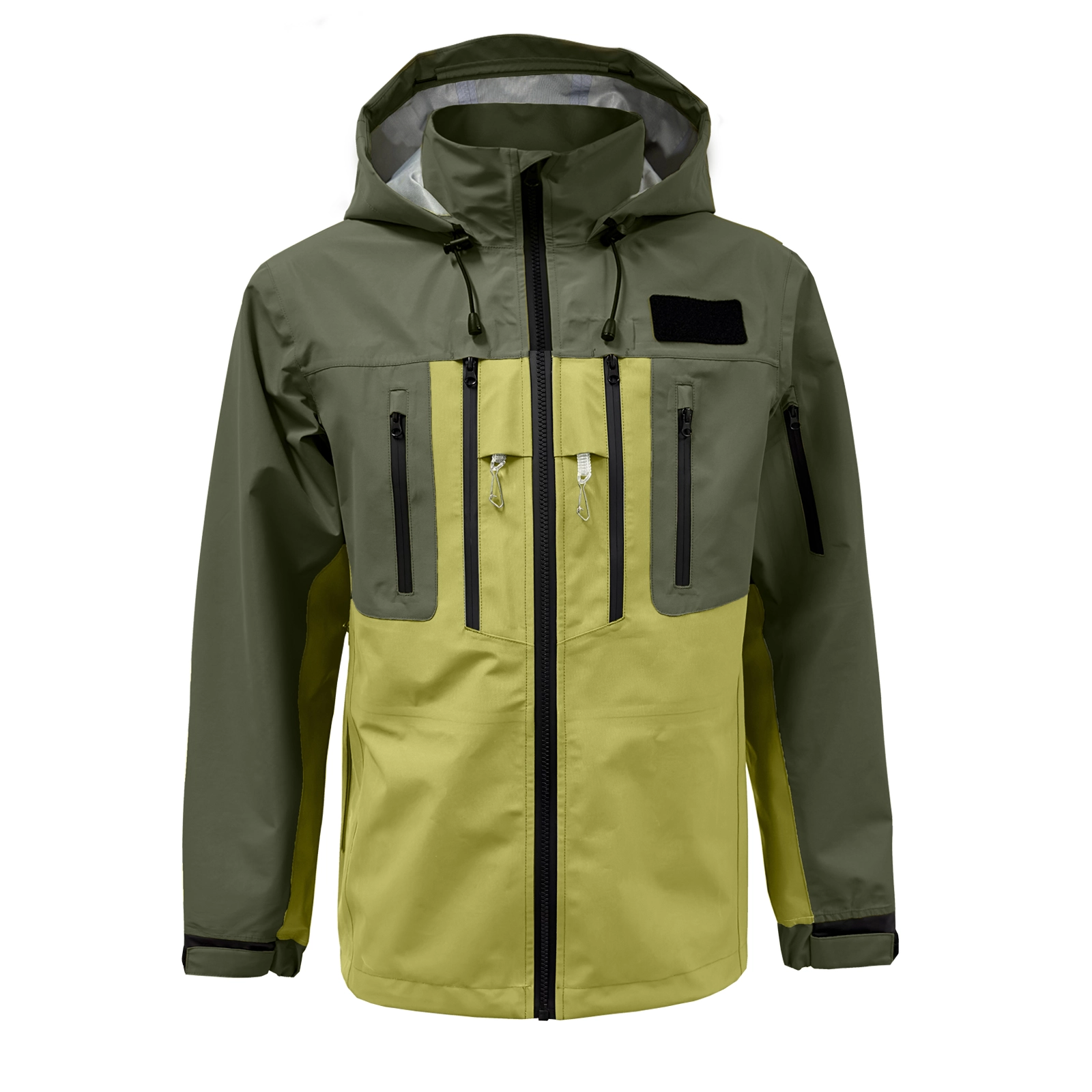 Military Green and Yellow Fishing Jacket Customizable Yuelei Supplier