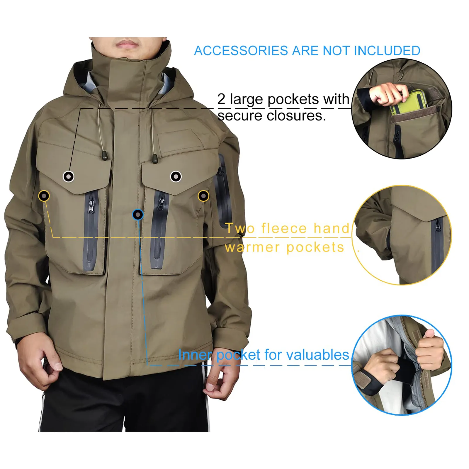 customization Multiple pockets Waterproof material Hunting Jacket