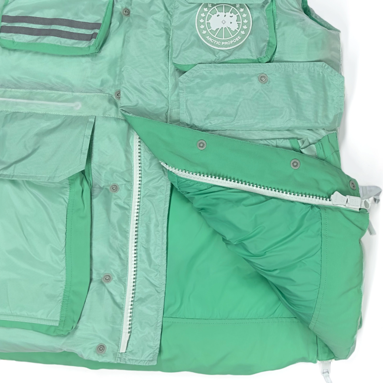 Yuelei  Teal and Yellow Down Vests Jacket：High-Quality Wholesales