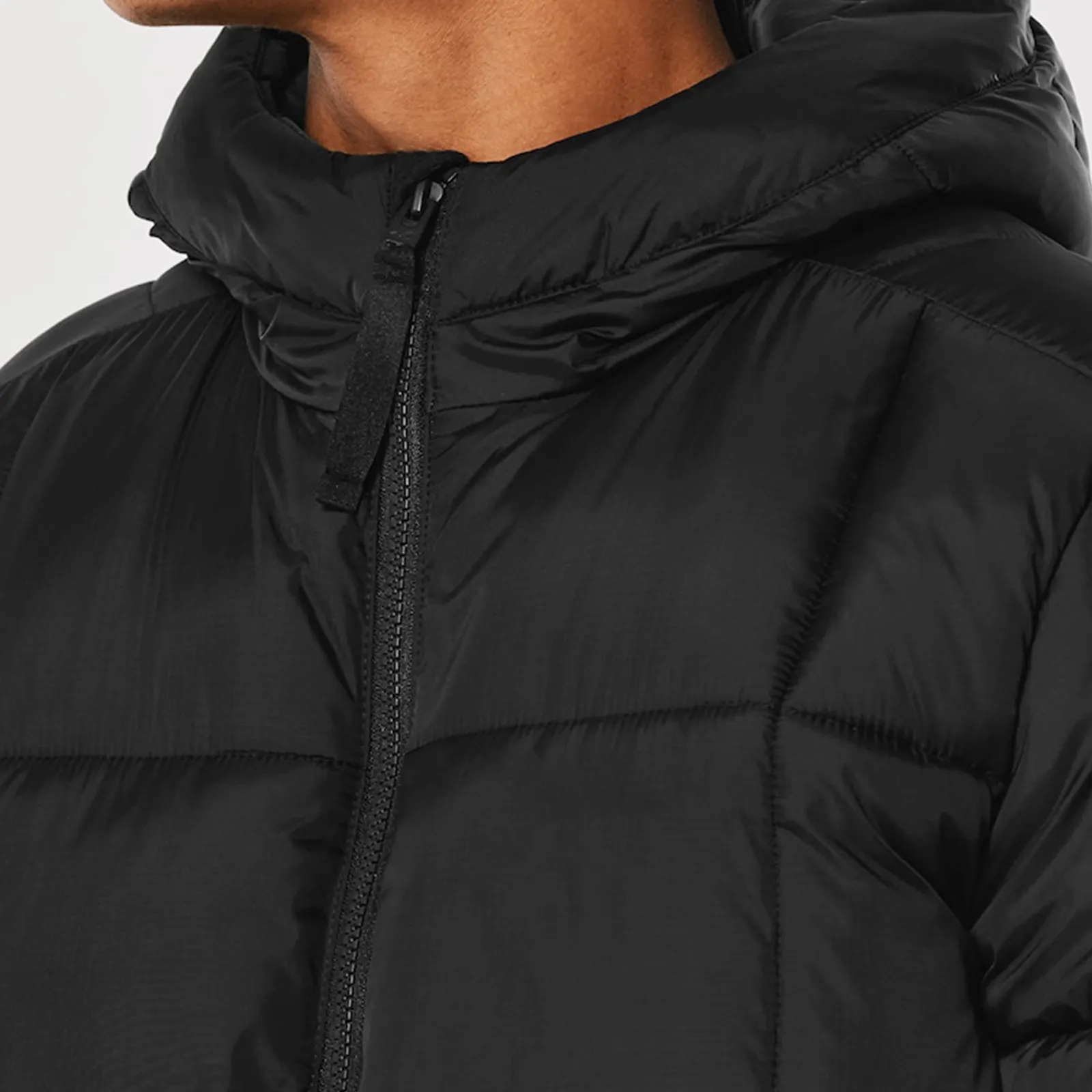 Black Puffer Jacket With Hood​ Custom