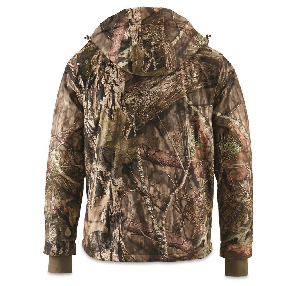 Fleece-Lined Camouflage Hunter Rain Jacket