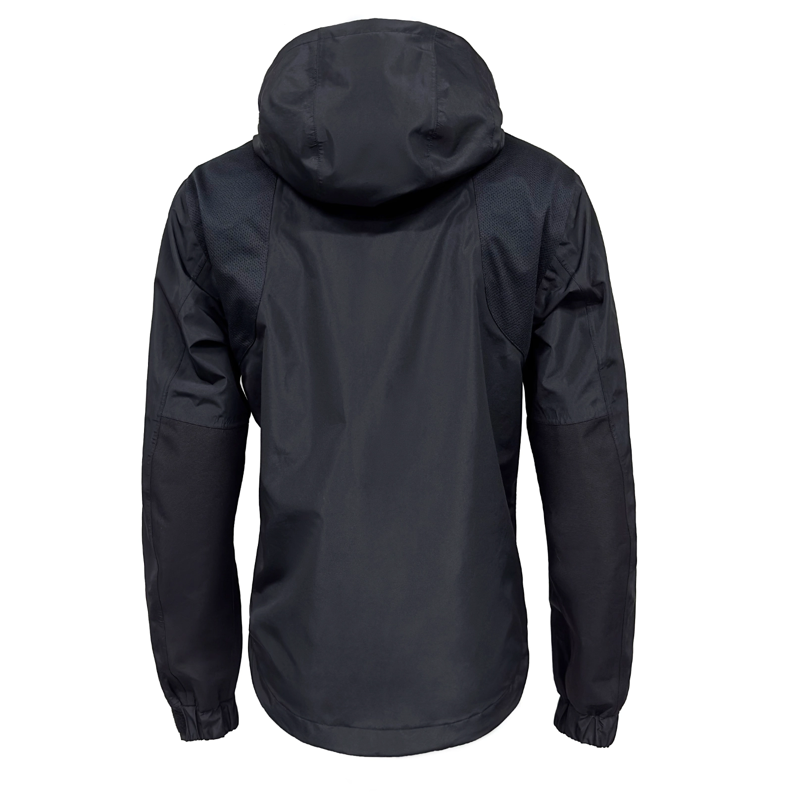 Black Waterproof Jacket With Attachment Loop By Yuelei Wholesale