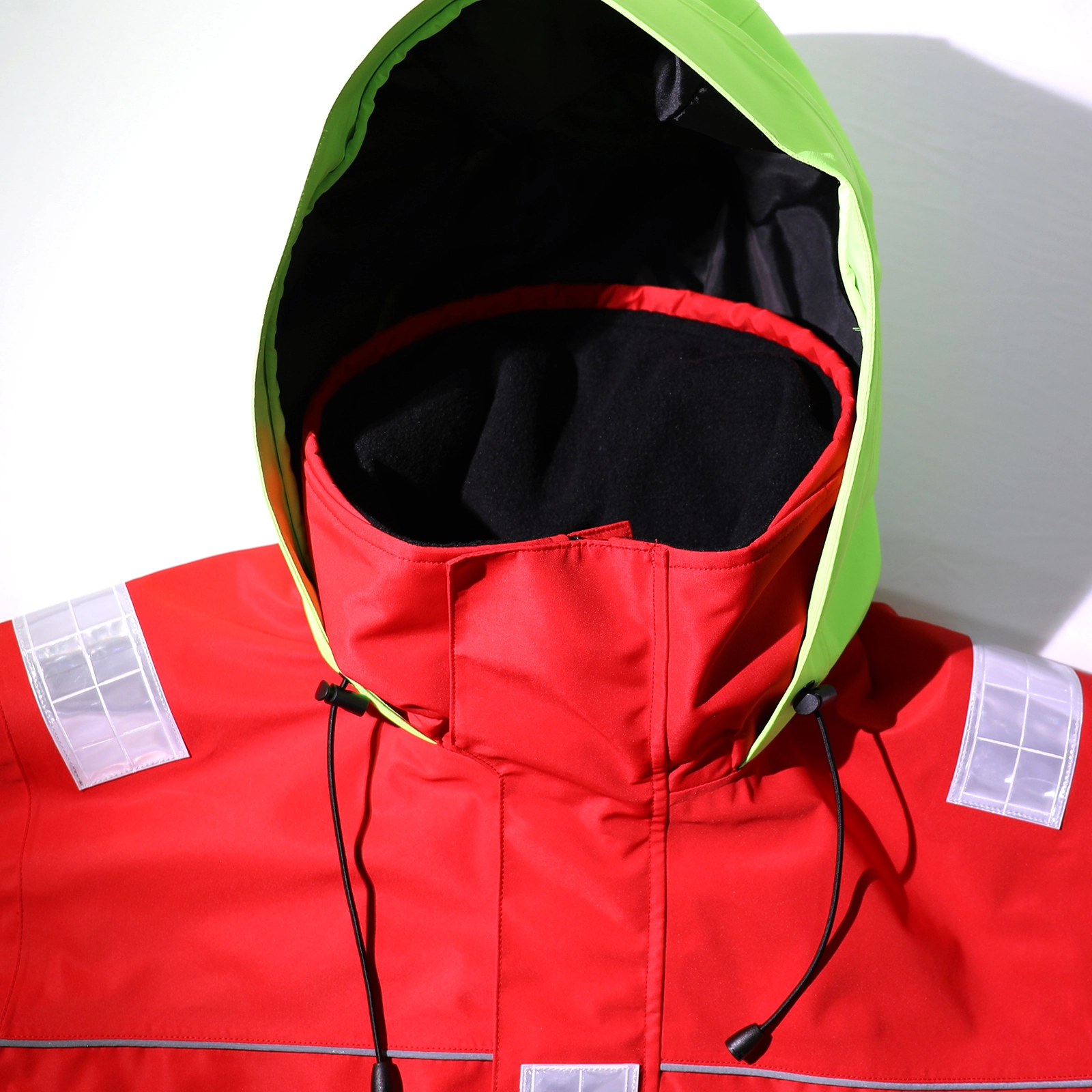 Yuelei Red Sailing Jacket with Neoprene Cuffs