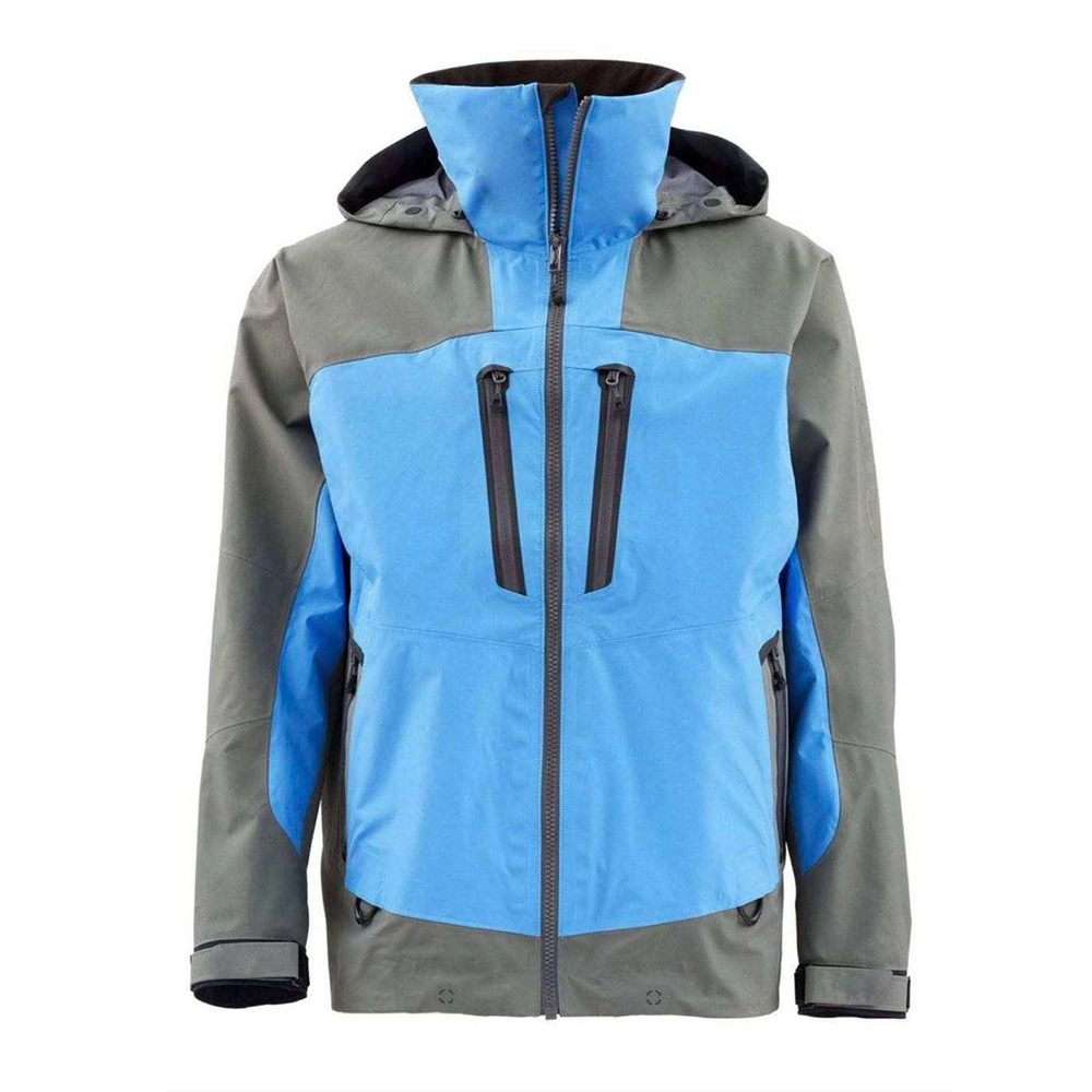 Yuelei Rain Jacket Customizable Supplier Storm-Level Waterproof Structure Blue-Gray For Hiking