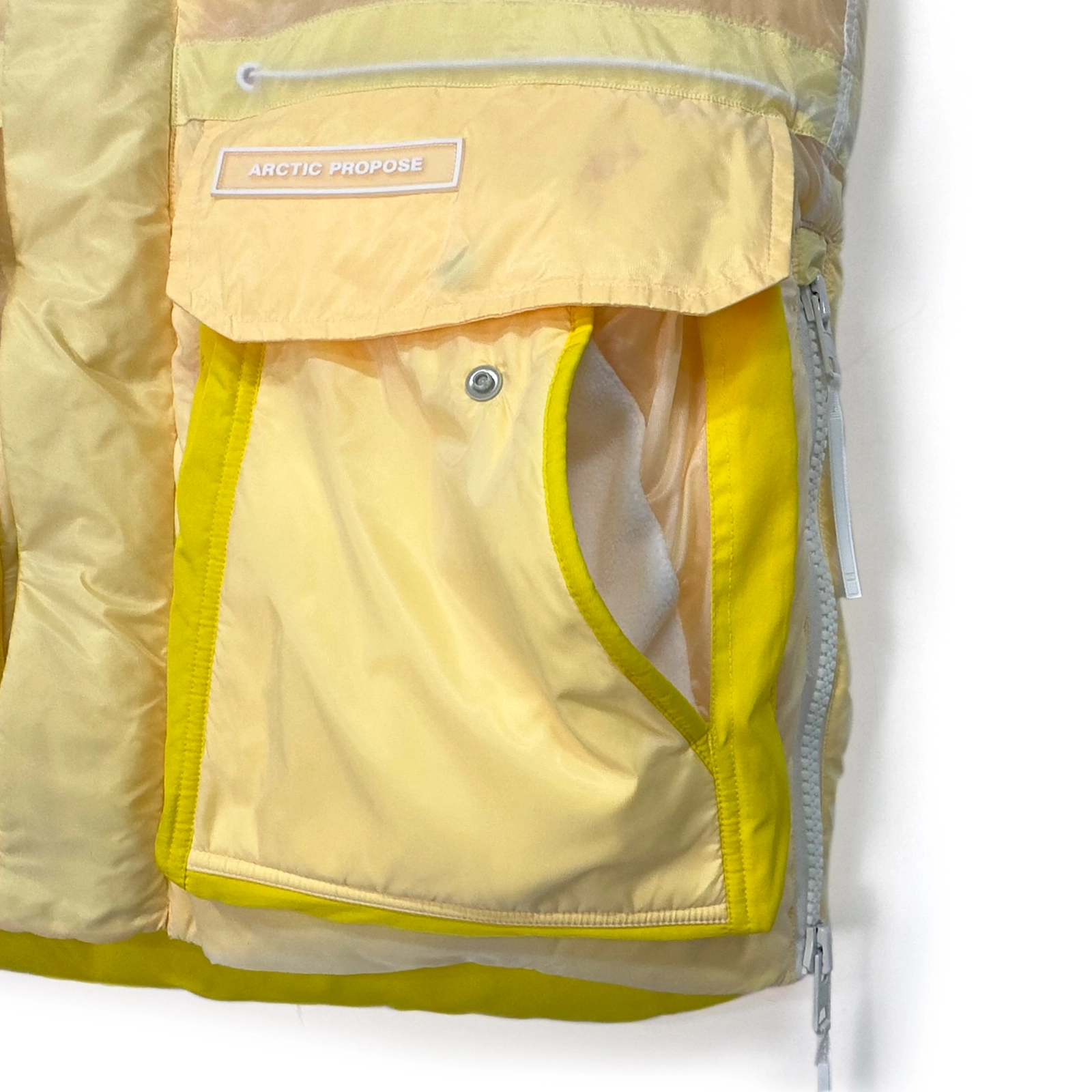 Yuelei  Teal and Yellow Down Vests Jacket：High-Quality Wholesales
