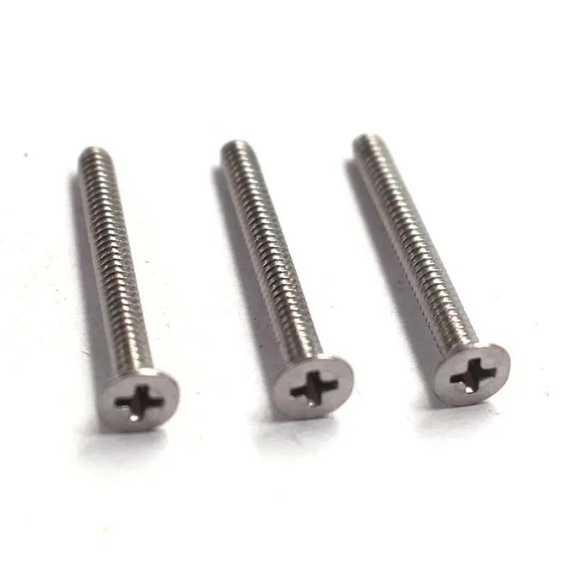 OEM Stainless Steel 304 Phillips flat Head Machine Screws Metric M3 M4 M5 Class 4.8 For PCB Electronics Enclosure Manufacturer, Supplier