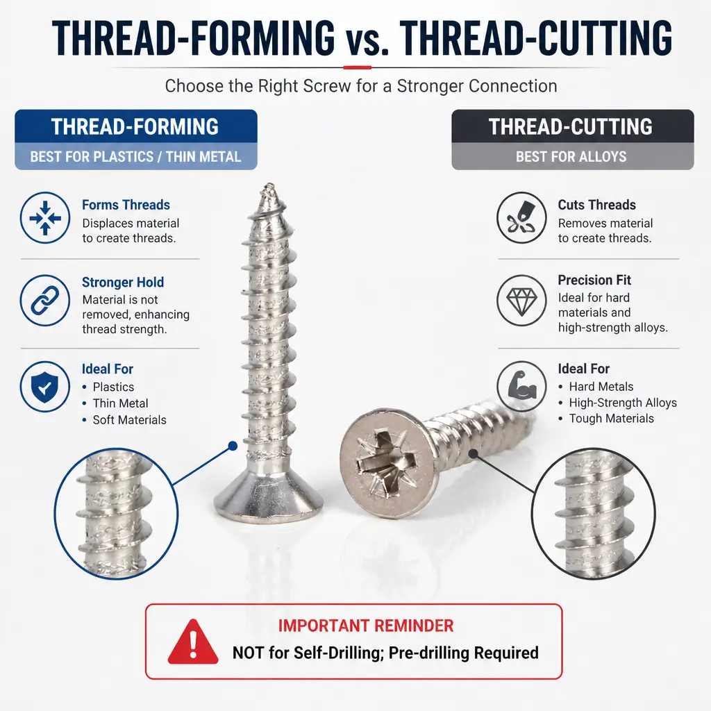 Flat-Head Self-Tapping Screws Core Product Features