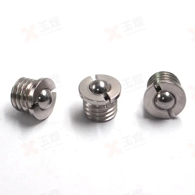 China Threaded Slotted Ball Spring Plunger Stainless Steel Positioning Screw Supplier, Factories