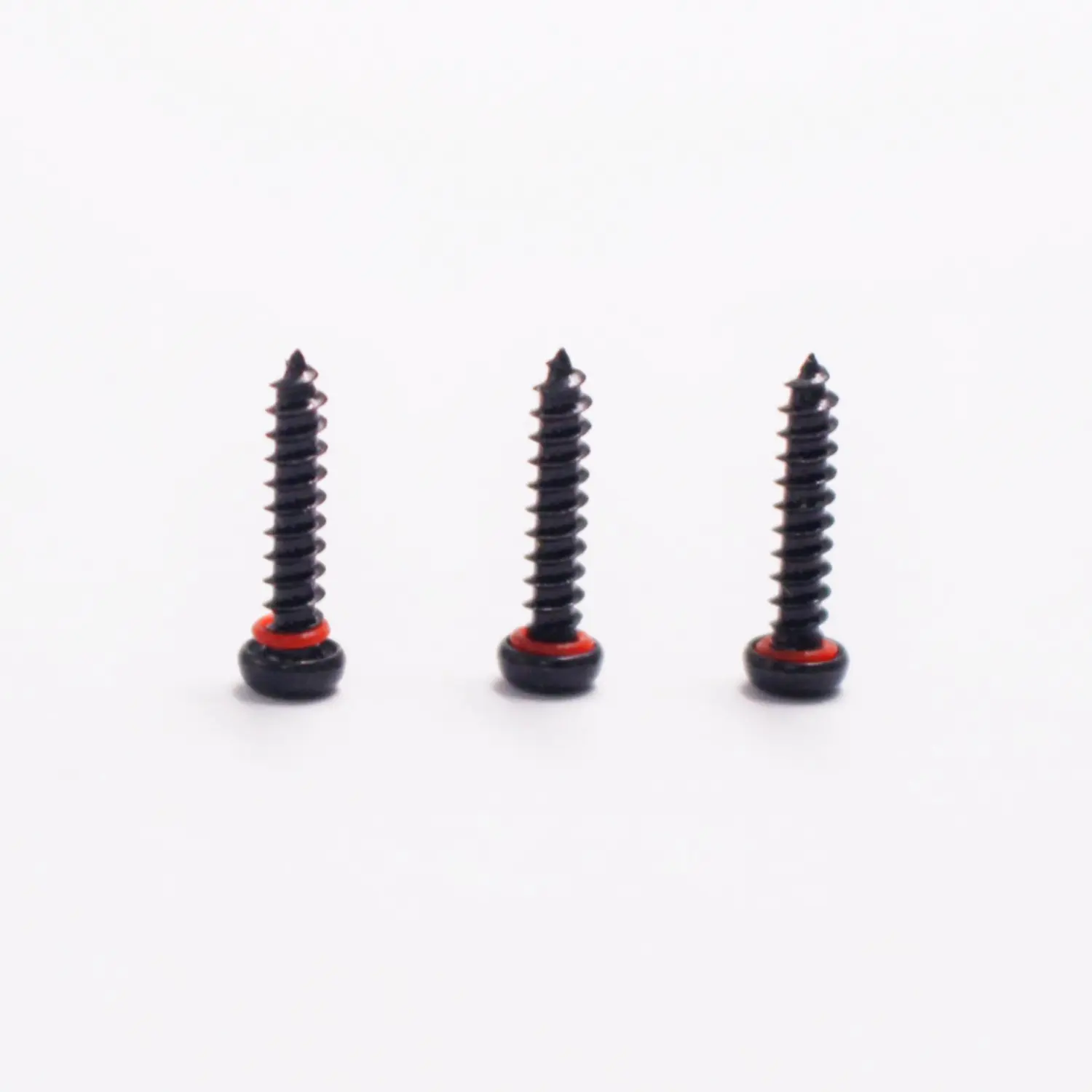 OEM Black Pan Head Phillips Self Tapping Screw With Red O-ring Manufacturer, Manufacturers