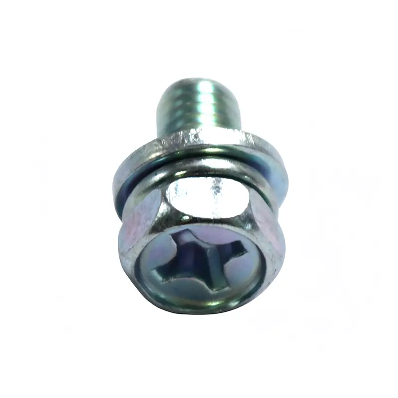 Carbon Steel Hex Sems Screws Zinc Pla...