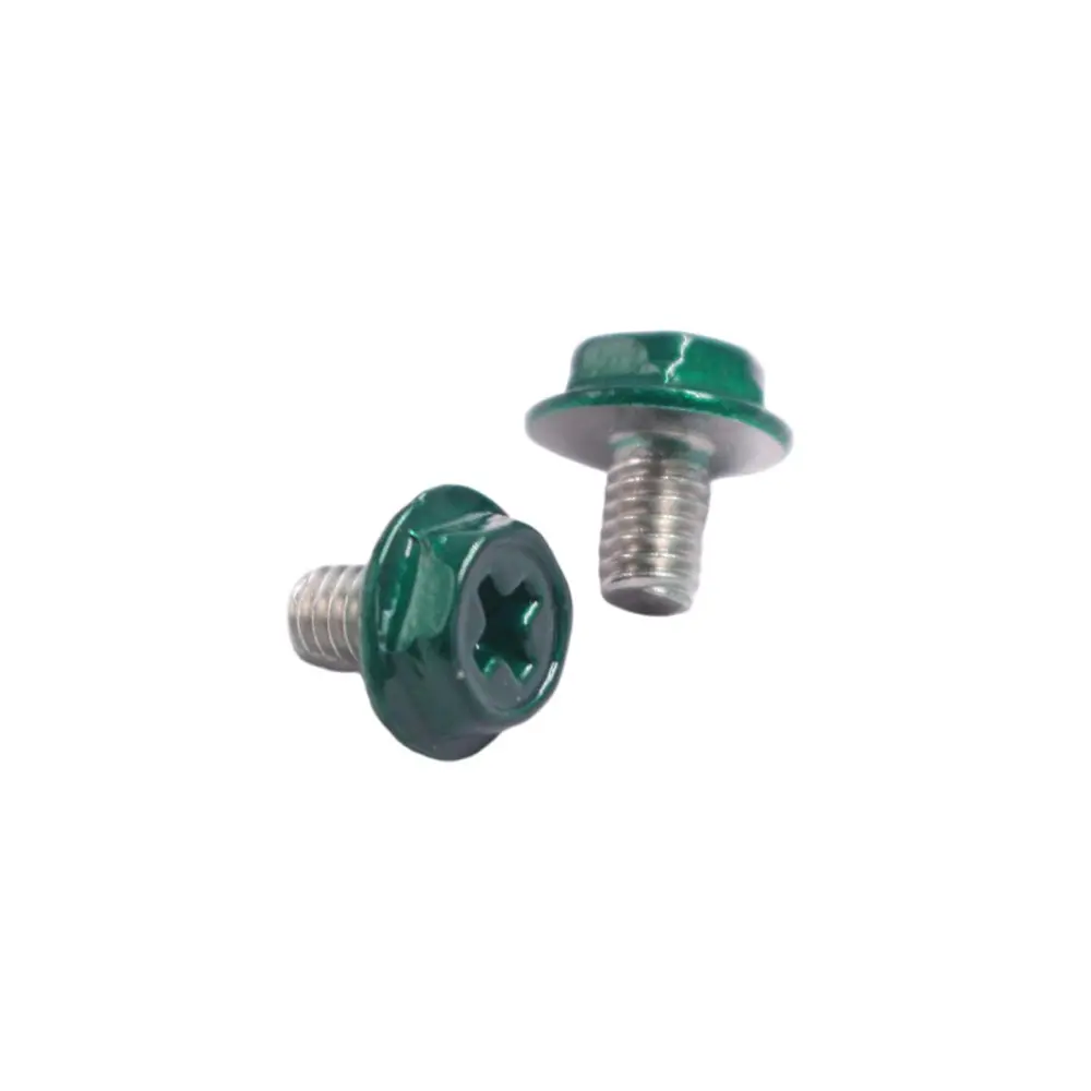 ODM Green Painted Flange Head Phillips Machine Screw with Washer Supplier, Suppliers