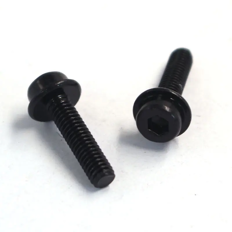 Wholesale Factory Customizable Non-standard 304 Stainless Steel Black Zinc-plated Hexagon Socket Flat Head Metric Machine Screw Manufacturer, Suppliers