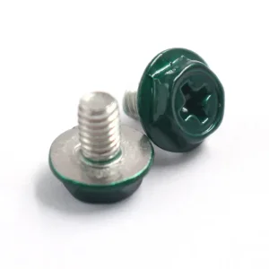 Paint Machine Screw Green Coated Carbon Steel