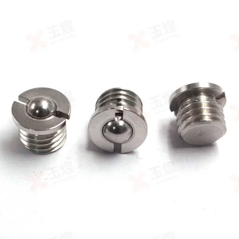 China Threaded Slotted Ball Spring Plunger Stainless Steel Positioning Screw Supplier, Factories