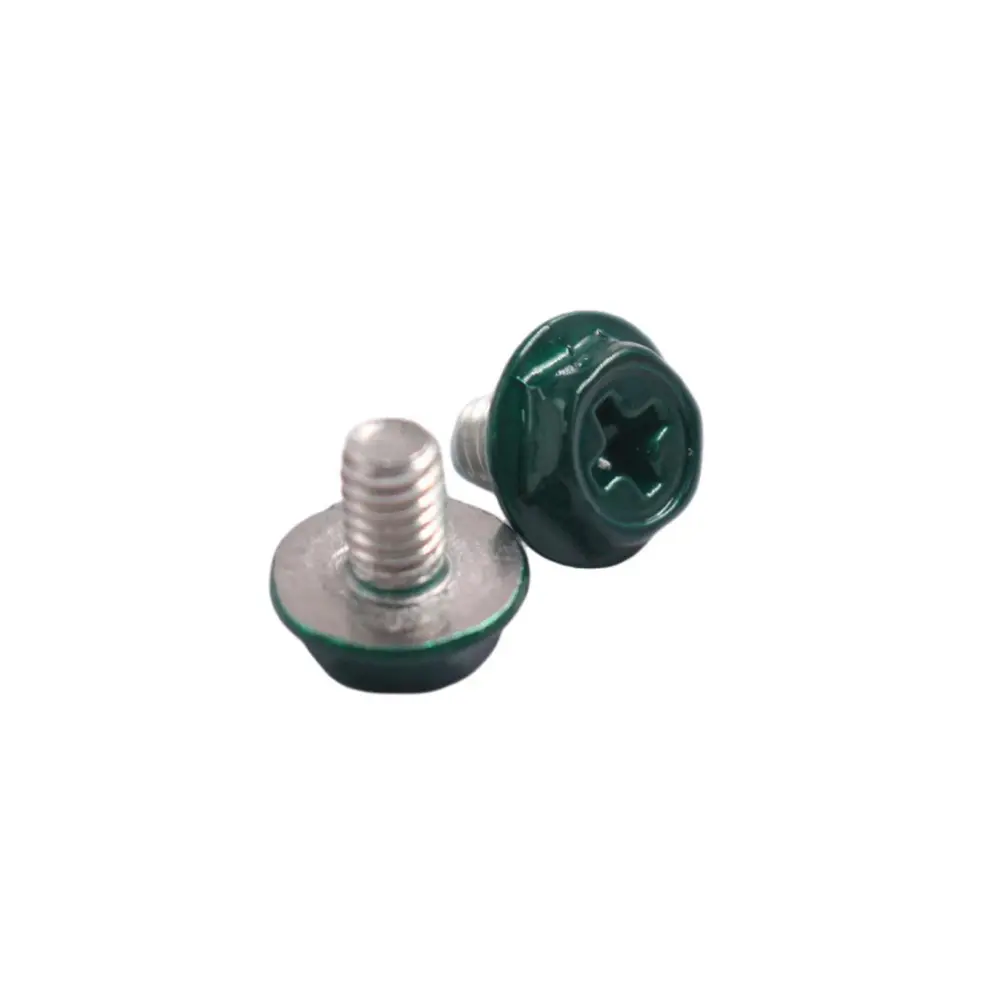 ODM Green Painted Flange Head Phillips Machine Screw with Washer Supplier, Suppliers
