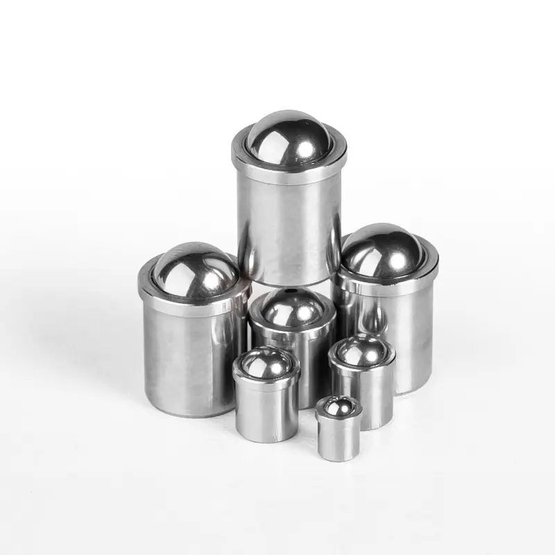 Stainless steel ball plungers for positioning and locking
