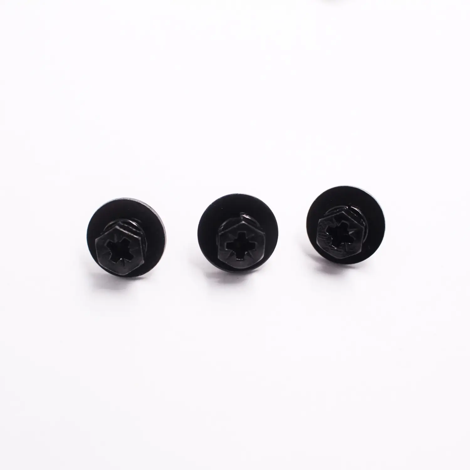 Black Hex Head Cross Recess Combinati...