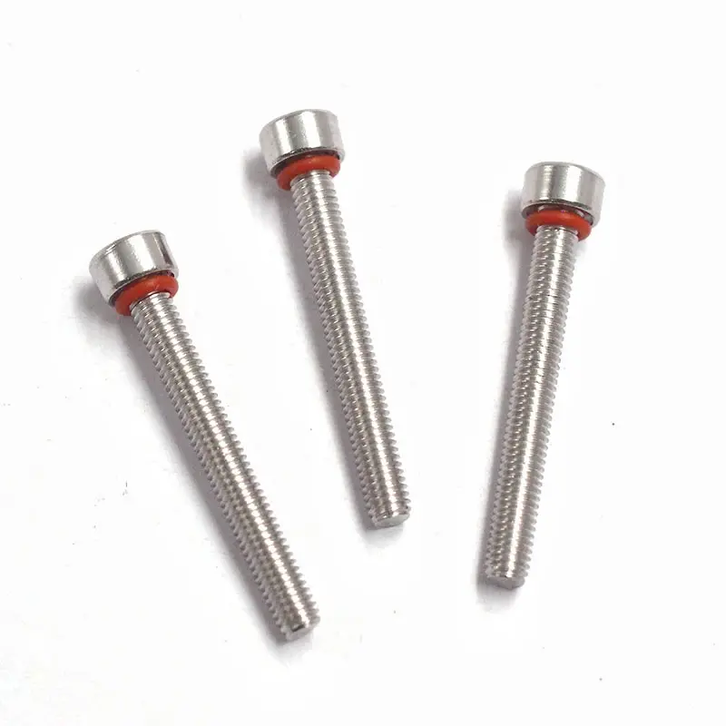 Custom Hex Socket Cap Head Sealing Screws Integrated O Ring IP67 Waterproof Fasteners For Industrial Cabinets New Energy Equipment Suppliers, Factory